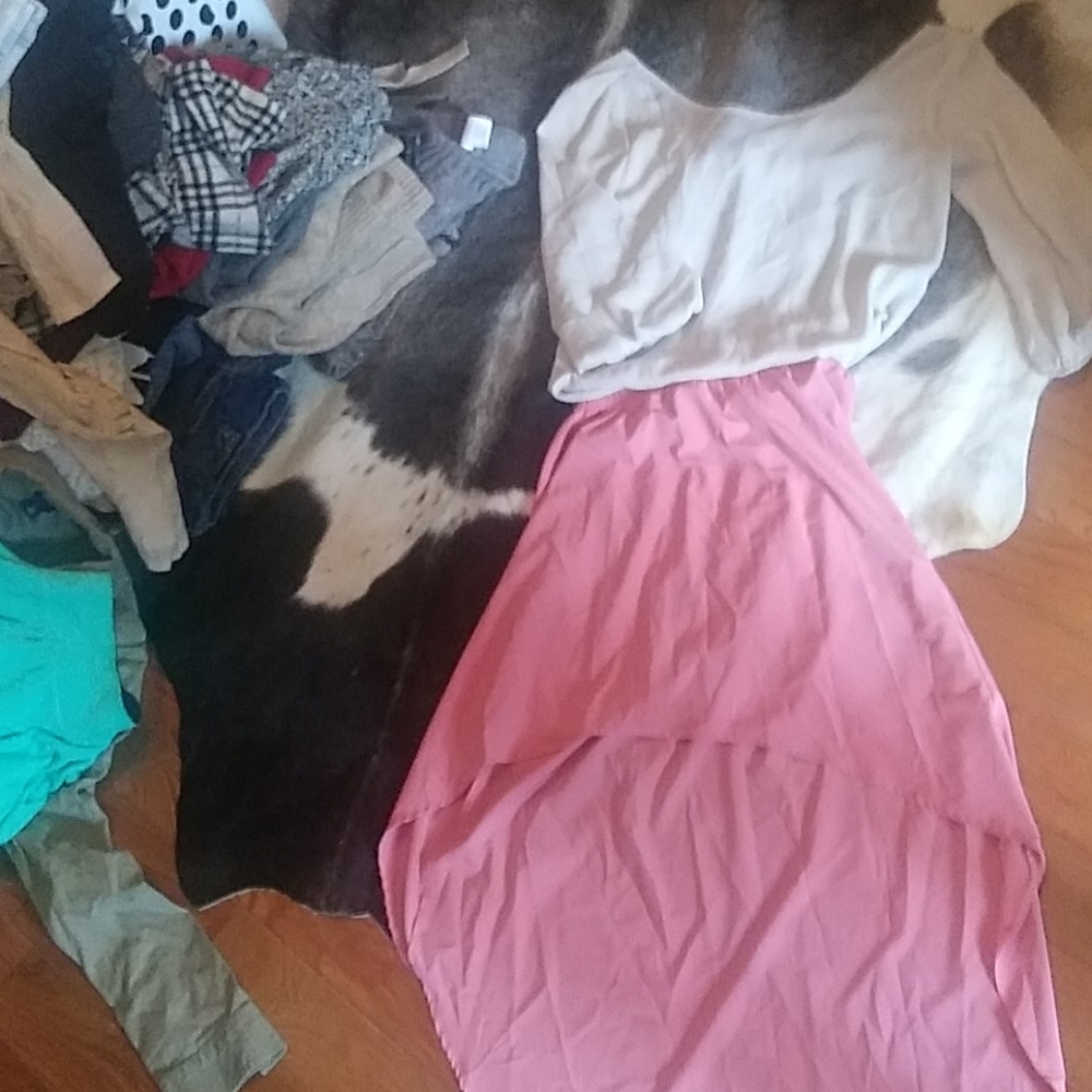 Chiffon top and skirt 2 piece